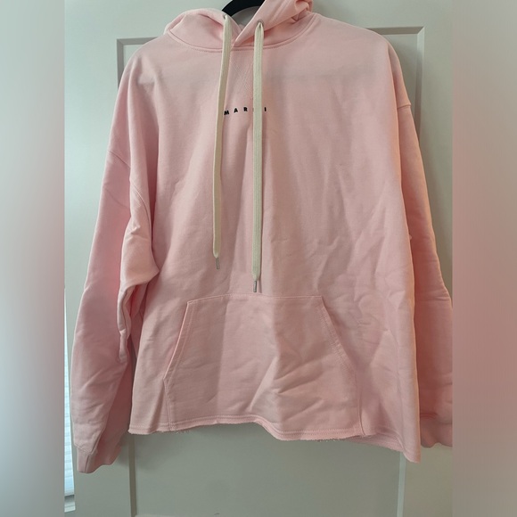 Marni logo-print cotton hoodie - Picture 1 of 8